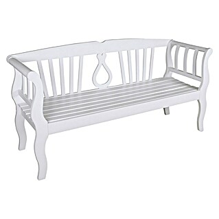 Garden Pleasure Gartenbank Arcadia (B x T x H: 150 x 53 x 45 cm, Eukalyptus, Weiß)