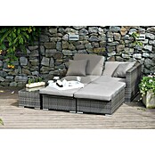 Garden Pleasure Loungemöbel-Set Alcudia (4 -tlg., Aluminium, Kunststoffgeflecht HDPE, Grau) | BAUHAUS
