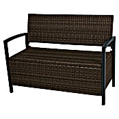 Garden Pleasure Gartenbank Ferrara (B x T x H: 117 x 58 x 86 cm, Aluminium, Polyrattan, Braun) | BAUHAUS