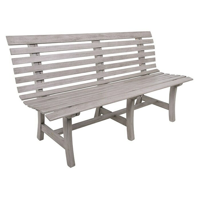 Garden Pleasure Gartenbank Mandalay (B x T x H: 150 x 60 x 82 cm, Eukalyptus, Grau) | BAUHAUS