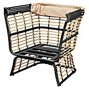 Garden Pleasure Garten-Loungesessel Paros (Beige/Anthrazit, B x T x H: 130 x 83 x 154 cm) | BAUHAUS