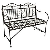 Garden Pleasure Gartenbank Mangan (B x T x H: 106 x 57 x 91 cm, Stahl, Schwarz-Braun) | BAUHAUS