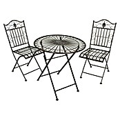 Garden Pleasure Balkonmöbel-Set Mangan (3 -tlg., Stahl, Schwarzbraun, Klappbar) | BAUHAUS