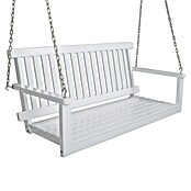 Garden Pleasure Hängebank Augusta (B x T x H: 130 x 63 x 57 cm, Eukalyptus, Weiß) | BAUHAUS