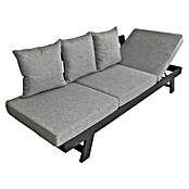 Garden Pleasure Loungesofa Donna (B x T x H: 216 x 74 x 70 cm, Aluminium, Polyester, Grau/Schwarz) | BAUHAUS