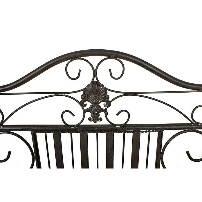 Garden Pleasure Gartenbank Mangan (B x T x H: 106 x 57 x 91 cm, Stahl, Schwarz-Braun) | BAUHAUS