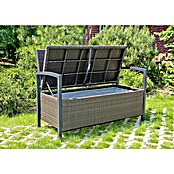 Garden Pleasure Gartenbank Ferrara (B x T x H: 117 x 58 x 86 cm, Aluminium, Polyrattan, Braun) | BAUHAUS