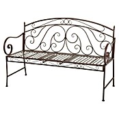 Garden Pleasure Gartenbank Saket mit hochklappbarem Tisch (B x T x H: 148 x 55 x 96 cm, Stahl, Braun) | BAUHAUS
