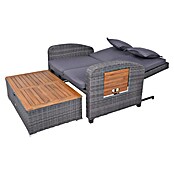 Garden Pleasure Loungesofa Bari (Stahl, Akazie, Polyester, Braun/Anthrazit) | BAUHAUS