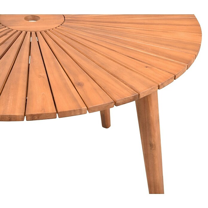 Garden Pleasure Gartentisch rund Fremont (Ø x H: 110 x 75 cm, Akazie, Natur) | BAUHAUS