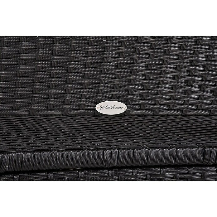 Garden Pleasure Gartenbank Ferrara (B x T x H: 117 x 58 x 86 cm, Aluminium, Polyrattan, Schwarz) | BAUHAUS