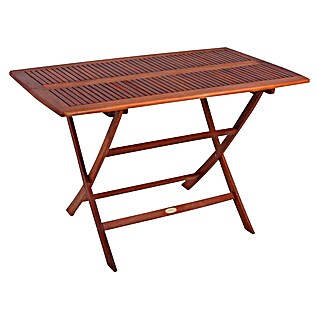 Garden Pleasure Gartentisch Orlando (L x B x H: 120 x 70 x 74 cm, Eukalyptus, Natur, Klappbar)
