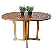 Garden Pleasure Gartentisch Baltimore (L x B x H: 120 x 70 x 73 cm, Eukalyptus, Natur, Oval, Klappbar) | BAUHAUS