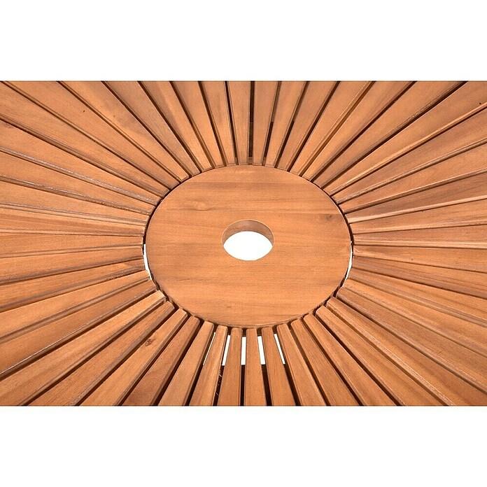 Garden Pleasure Gartentisch rund Fremont (Ø x H: 110 x 75 cm, Akazie, Natur) | BAUHAUS