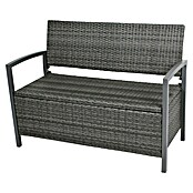Garden Pleasure Gartenbank Ferrara (B x T x H: 117 x 58 x 86 cm, Aluminium, Polyrattan, Grau) | BAUHAUS