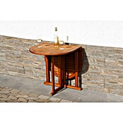 Garden Pleasure Gartentisch Baltimore (L x B x H: 120 x 70 x 73 cm, Eukalyptus, Natur, Oval, Klappbar) | BAUHAUS