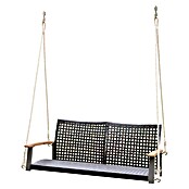Garden Pleasure Hängebank Cuneo (B x T x H: 131 x 64 x 53 cm, Polyrattan, Akazie, Braun) | BAUHAUS
