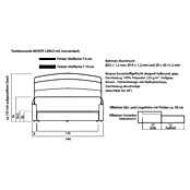 Garden Pleasure Loungesofa Monte Carlo (B x T x H: 146 x 144 x 74 cm, Aluminium, Polyethylen, Dunkelgrau, Ausziehbar) | BAUHAUS