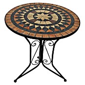 Garden Pleasure Balkonmöbel-Set Pular (3 -tlg., Stahl, Keramik, Schwarz/Braun, Klappbar) | BAUHAUS