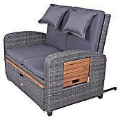 Garden Pleasure Loungesofa Bari (Stahl, Akazie, Polyester, Braun/Anthrazit) | BAUHAUS