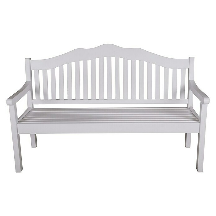 Garden Pleasure Gartenbank Austin (B x T x H: 160 x 64 x 103 cm, Eukalyptus, Weiß) | BAUHAUS