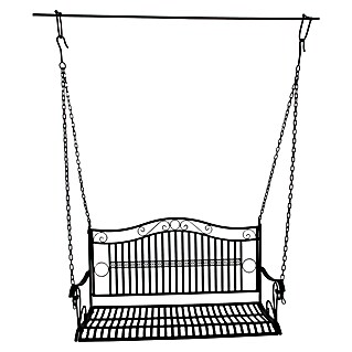 Garden Pleasure Hängebank Cumbal (B x T x H: 114 x 50 x 58 cm, Eisen, Schwarz-Matt)