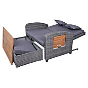 Garden Pleasure Loungesofa Bari (Stahl, Akazie, Polyester, Braun/Anthrazit) | BAUHAUS
