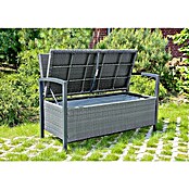 Garden Pleasure Gartenbank Ferrara (B x T x H: 117 x 58 x 86 cm, Aluminium, Polyrattan, Grau) | BAUHAUS