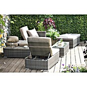 Garden Pleasure Loungemöbel-Set Alcudia (4 -tlg., Aluminium, Kunststoffgeflecht HDPE, Grau) | BAUHAUS
