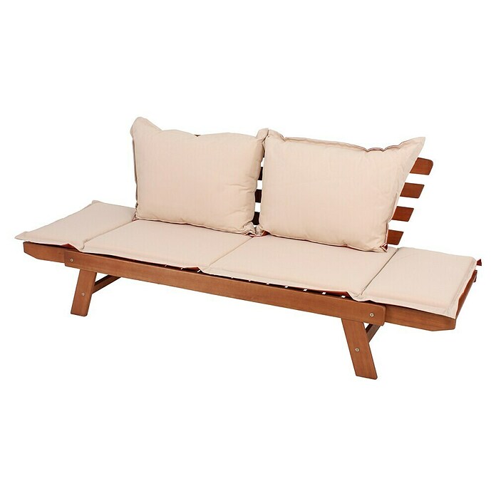 Garden Pleasure Gartenbank Fortuna (B x T x H: 162 x 72 x 75 cm, Eukalyptus, Natur, Klappbar) | BAUHAUS