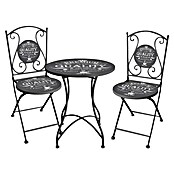 Garden Pleasure Gartenmöbel-Set Royal (3 -tlg., Grau, Klappbar) | BAUHAUS
