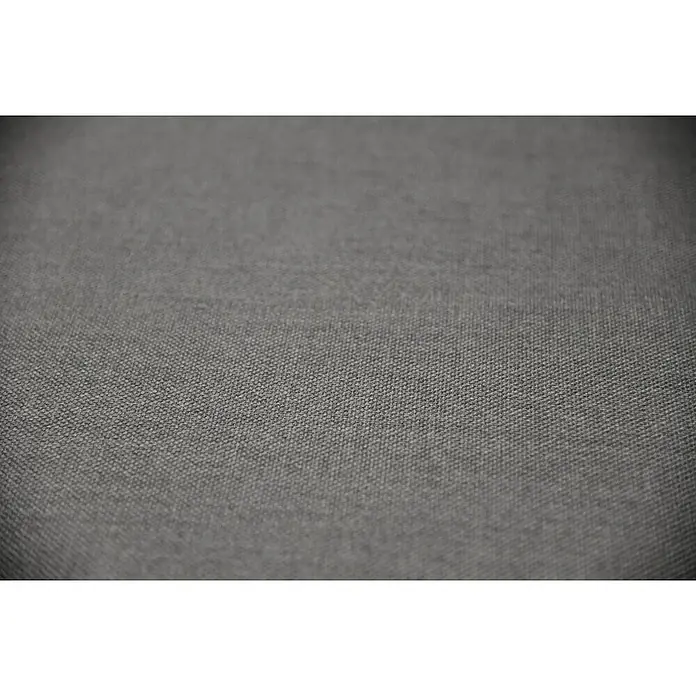 Garden Pleasure Doppelliege Delia - Aluminium, Dunkelgrau - Nahaufnahme einer grauen, fein gewebten Stofftextur mit geringer Schärfentiefe.