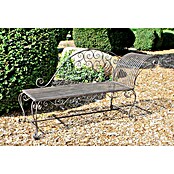 Garden Pleasure Gartenbank Lamington (B x T x H: 163 x 47,5 x 93 cm, Stahl, Schwarz-Braun) | BAUHAUS
