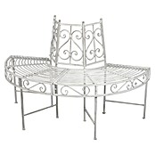 Garden Pleasure Gartenbank Varda 180° (B x T x H: 63 x 63 x 80 cm, Stahl, Antik-Weiß) | BAUHAUS