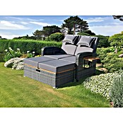 Garden Pleasure Loungesofa Bari (Stahl, Akazie, Polyester, Braun/Anthrazit) | BAUHAUS