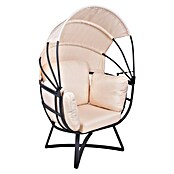 Garden Pleasure Garten-Loungesessel Delos (Beige/Anthrazit, B x T x H: 91 x 77 x 152 cm) | BAUHAUS