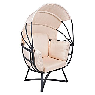 Garden Pleasure Garten-Loungesessel Delos (Beige/Anthrazit, B x T x H: 91 x 77 x 152 cm)