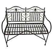 Garden Pleasure Gartenbank Mangan (B x T x H: 106 x 57 x 91 cm, Stahl, Schwarz-Braun) | BAUHAUS