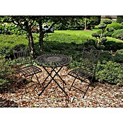 Garden Pleasure Balkonmöbel-Set Mangan (3 -tlg., Stahl, Schwarzbraun, Klappbar) | BAUHAUS