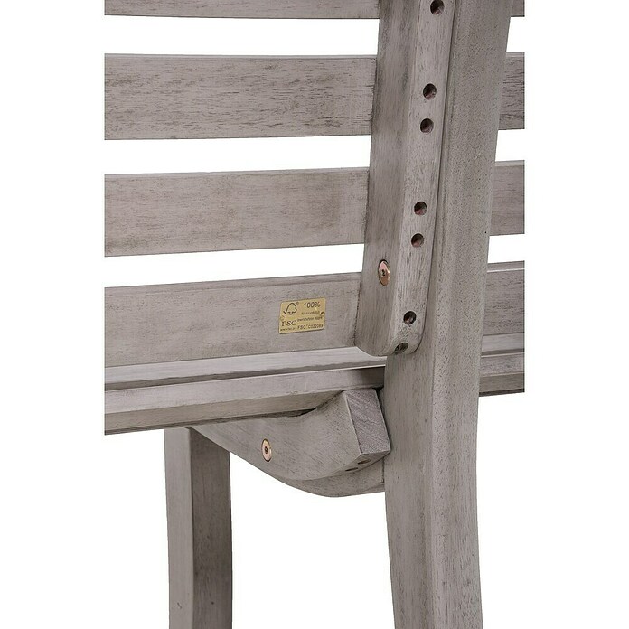 Garden Pleasure Gartenbank Mandalay (B x T x H: 150 x 60 x 82 cm, Eukalyptus, Grau) | BAUHAUS