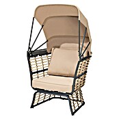 Garden Pleasure Garten-Loungesessel Paros (Beige/Anthrazit, B x T x H: 130 x 83 x 154 cm) | BAUHAUS