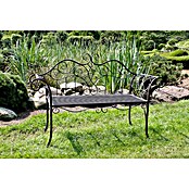 Garden Pleasure Gartenbank Selene (B x T x H: 143 x 51 x 92,5 cm, Stahl, Schwarz-Braun) | BAUHAUS