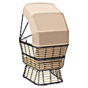 Garden Pleasure Garten-Loungesessel Paros (Beige/Anthrazit, B x T x H: 130 x 83 x 154 cm) | BAUHAUS