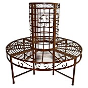 Garden Pleasure Baumbank Larissa 360° (Ø x H: 121 x 112 cm, Stahl, Rost-Bronze) | BAUHAUS