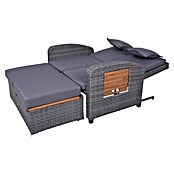 Garden Pleasure Loungesofa Bari (Stahl, Akazie, Polyester, Braun/Anthrazit) | BAUHAUS