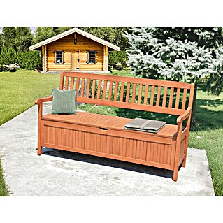 Garden Pleasure Gartenbank Houston 3-Sitzer (B x T x H: 157 x 59 x 90 cm, Eukalyptus, Natur)
