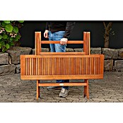 Garden Pleasure Gartentisch Orlando (L x B x H: 120 x 70 x 74 cm, Eukalyptus, Natur, Klappbar) | BAUHAUS