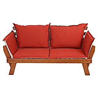 Garden Pleasure Gartenbank Fortuna (B x T x H: 162 x 72 x 75 cm, Eukalyptus, Natur, Klappbar)