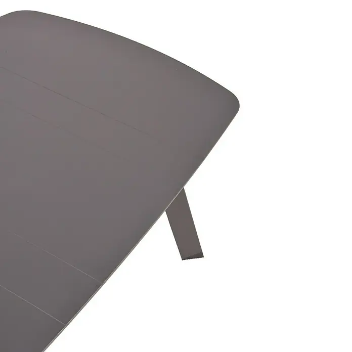 Garden Pleasure Loungemöbel-Set Elia - 4 -tlg., Aluminium, Polyester, Grau/Anthrazit - Dunkelgrauer, matter Ständer mit segmentierter Oberfläche und Stützbein.