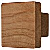 Möbelknopf (50 x 50 x 21 mm, Kirschbaumholz, Naturbelassen)